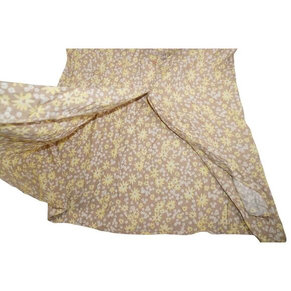 Vintage Y2K Old Navy Button Front Midi Dress – Size 2 – Daisy Floral Rayon - Picture 14 of 16